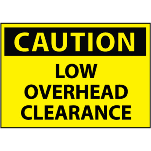 low overhead clearance signs