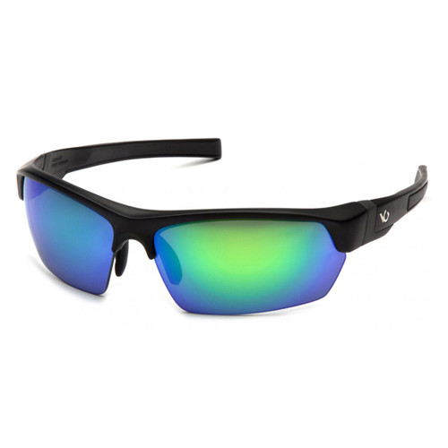 Venture Gear Tensaw Safety Glasses - Green Mirror Polarized Lens - Black Frame