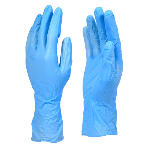 Exam Grade Gloves - Synthetic Vinyl - Blue Disposable - 4 mil - Box of 100 (Medium) Exam Grade Gloves - Synthetic Vinyl - Blue Disposable - 4 mil - Box of 100 (Medium)