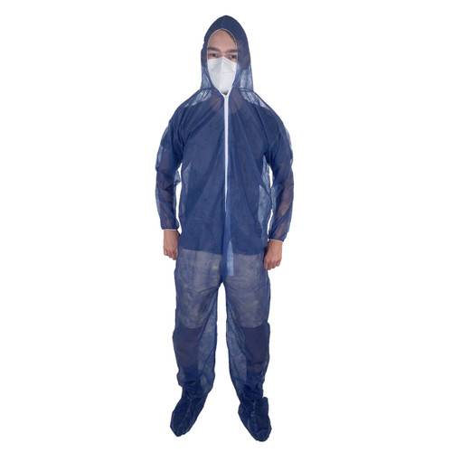 DanKleen Hooded and Booted SMS Coverall Suit with Elastic Wrists - 21122 - Size Large