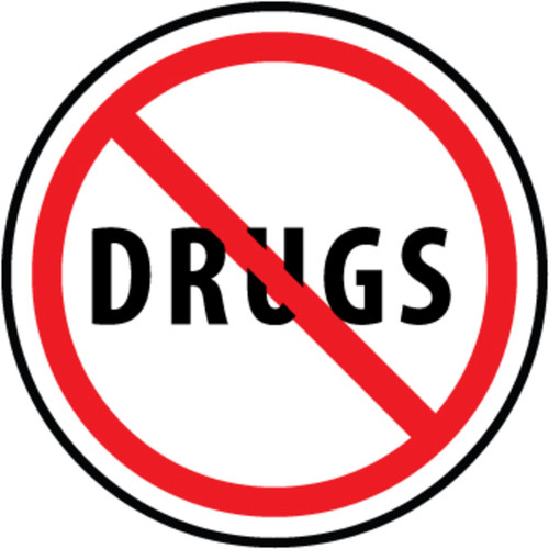 Say No To Drugs 2" Vinyl Hard Hat Emblem - 25 Pack