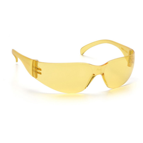 Rugged Blue Diablo Safety Glasses -Amber/Yellow - Case of 12