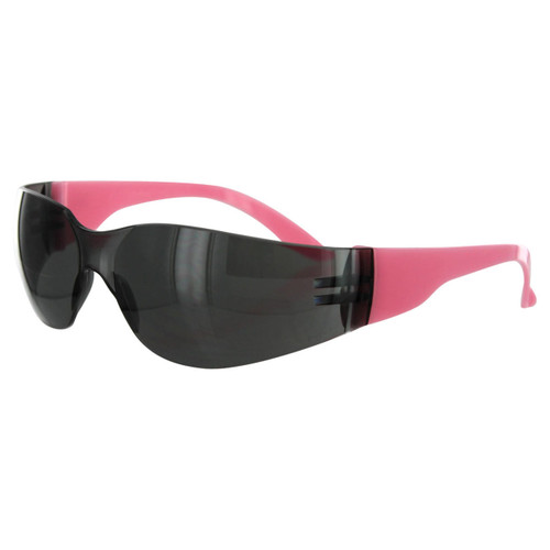 Smoke Girl Power at Work Women's Lucy Safety Glasses - Pink Temples