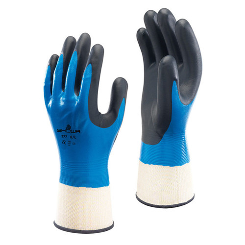 Showa Atlas Foam Nitrile/Foam Nitrile Coated Palm Work Gloves
