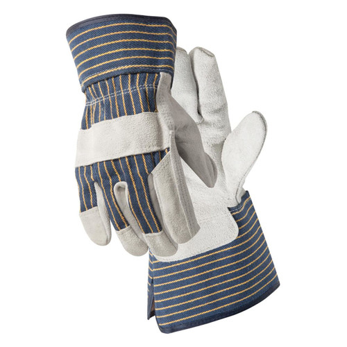 Hands on Lp4330-xl, Mens Premium Cow Split Double Leather Palm Work Glove, Men's, Size: One size, Brown