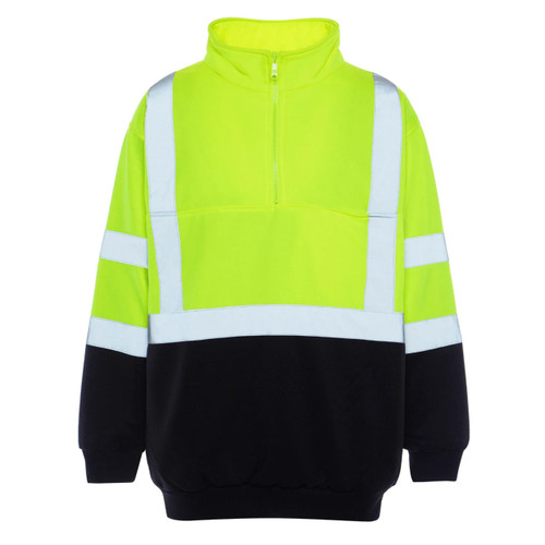 Utility Pro Type R Class 3 High Visibility 1/4 Zip Pullover - UHV542 - Size Large