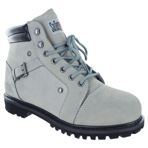 Safety Girl Fusion Steel Toe Work Boots - Light Gray