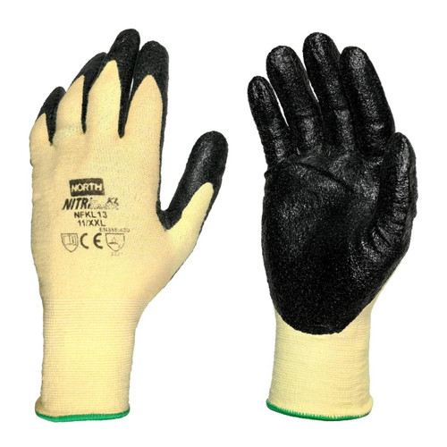 FroGrip Q-Grip 4631Q/BK Black EN1 Cut Nitrile Coated Gloves