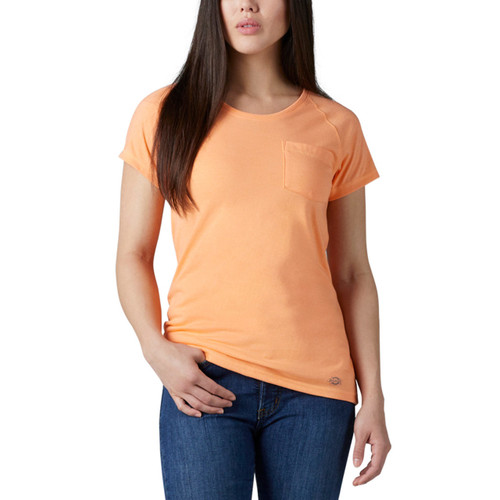 Peach Dickies Women's Short Sleeve Cooling Temp-iQ™ Performance T-Shirt