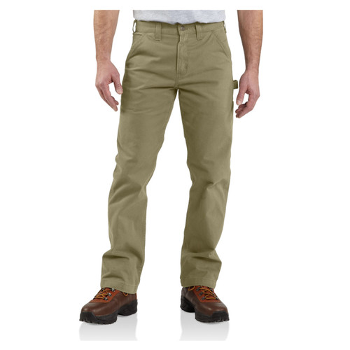 dark khaki Carhartt Men's Washed Twill Dungaree Relaxed Fit - B324