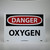 Danger Oxygen, 10x14 Rigid Plastic Sign