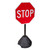 Tip 'N Roll Portable Pole Sidewalk Sign Holder - PP2