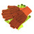 Orange Memphis 9663 High-Vis String Knit PVC Dot Gloves - Single Pair