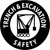 Trench & Excavation Safety 2" Vinyl Hard Hat Emblem - Single Sticker