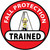 Fall Protection Trained 2" Vinyl Hard Hat Emblem - Single Sticker