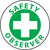 Safety Observer 2" Vinyl Hard Hat Emblem - 25 Pack