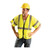 Yellow OccuNomix ANSI Class 3 Economy Safety Vest - ECO-GCZ5