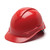 Red Pyramex Ridgeline 6-Point Ratchet Hard Hat