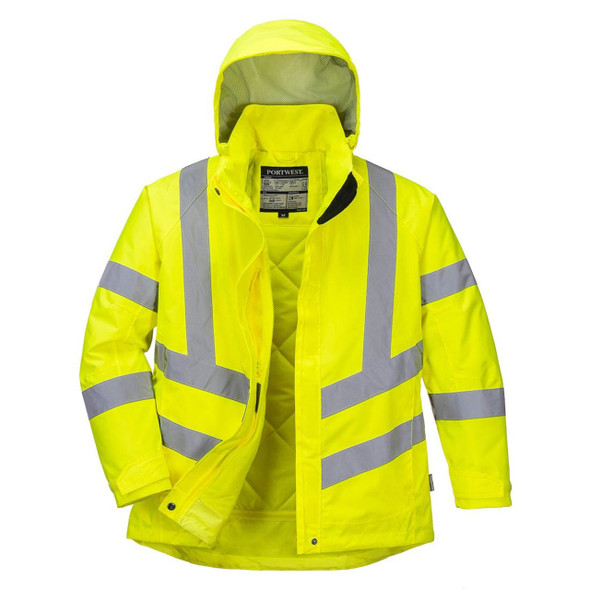 Portwest Women's Type R Class 3 Hi-Vis Winter Jacket - LW74