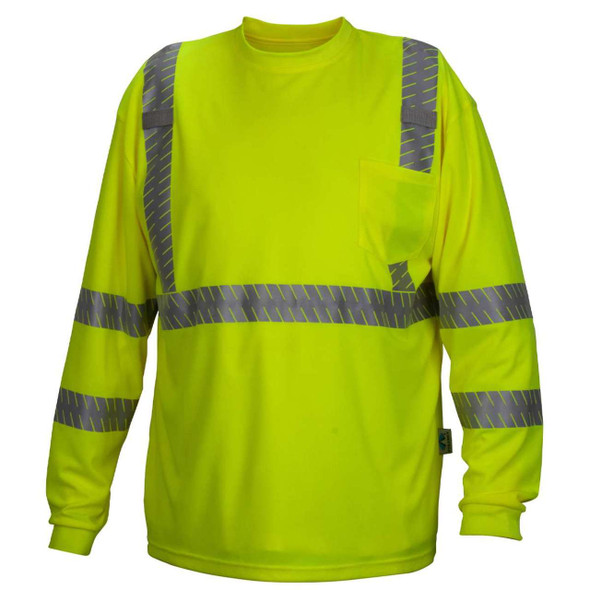 Pyramex RLTS33 Type R Class 3 High-Vis Long Sleeve T-Shirt