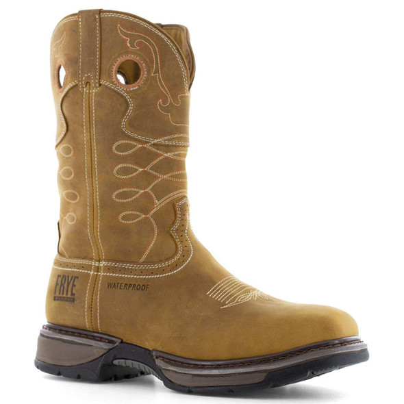 Frye Supply Men's The Safety-Crafted Western 10" Waterproof EH Steel Toe Boots - FR40103