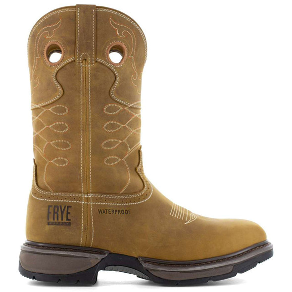 Frye Supply Men's The Safety-Crafted Western 10" Waterproof EH Steel Toe Boots - FR40103