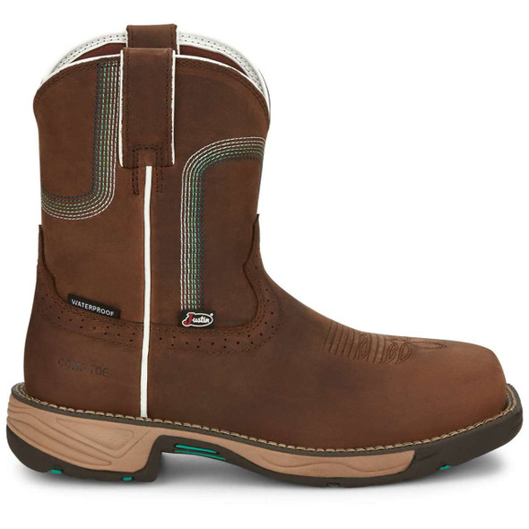 Justin Women's Stampede Rush 8" Waterproof EH Composite Toe Boots