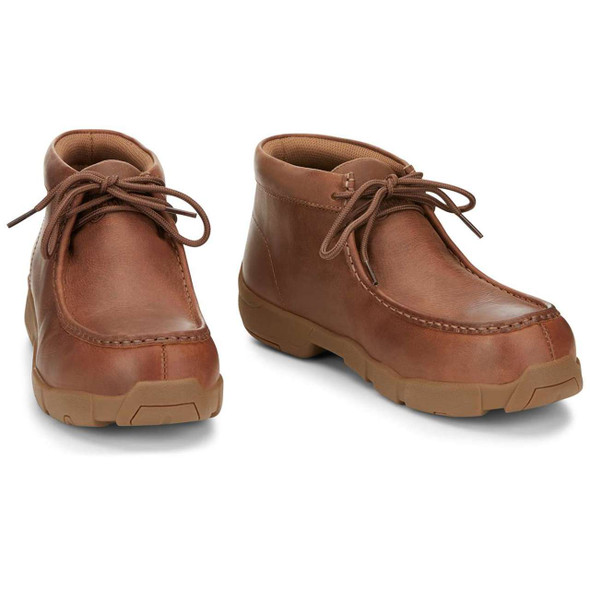 Justin Men's Cappie 4" Tan EH Alloy Toe Shoes - SE242