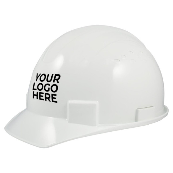 Custom General Electric Non-Vented Cap Style Hard Hat 4-Point Ratchet Suspension - GH327