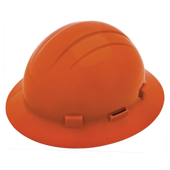 ERB Safety Americana Full Brim Slotted Hard Hat 4-Point Ratchet Suspension