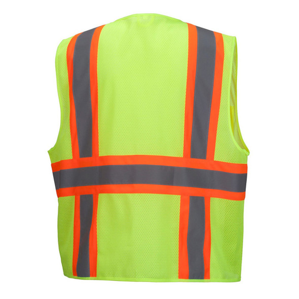 Pyramex Safety RVZ23 Series Type R Class 2 Two-Tone Mesh Safety Vest