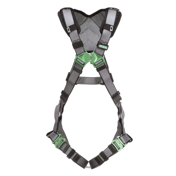 MSA V-FIT Safety Harness with Back D-Ring and Quick Connect Leg Straps