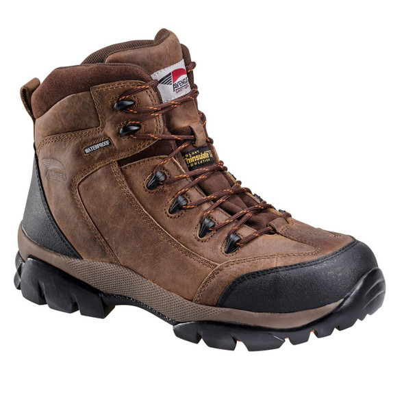 Avenger Men's Brown Waterproof 200g Insulated EH Composite Toe Hiker Boots - A7264