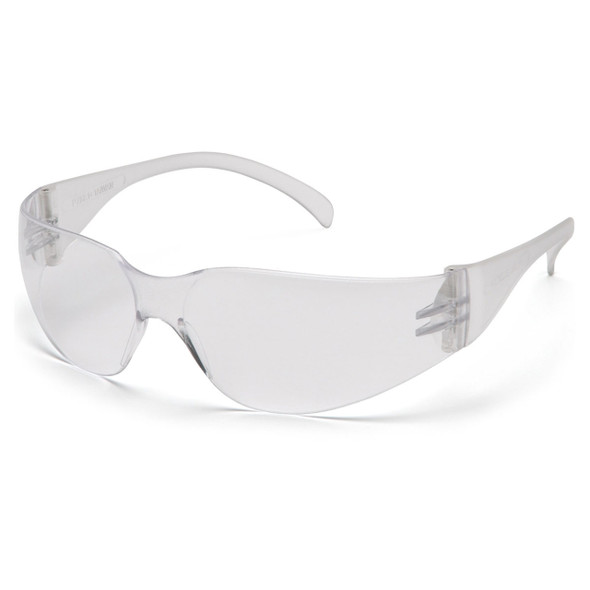 Pyramex Intruder Safety Glasses - Clear Lens - Clear Frame