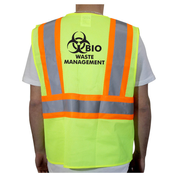 Custom Rugged Blue Type R Class 2 High-Vis Two-Tone Mesh Safety Vest
