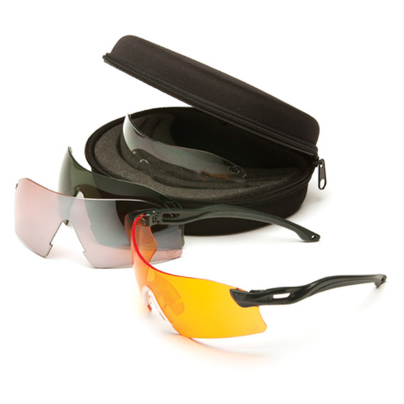 Venture Gear Drop Zone Safety Glasses - 4 Interchangeable Lenses