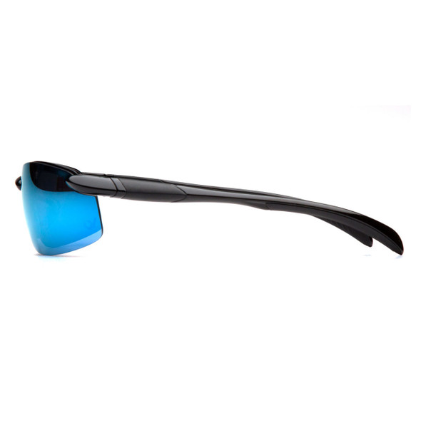 Venture Gear Waverton Safety Glasses - Ice Blue Mirror Lens - Black Frame