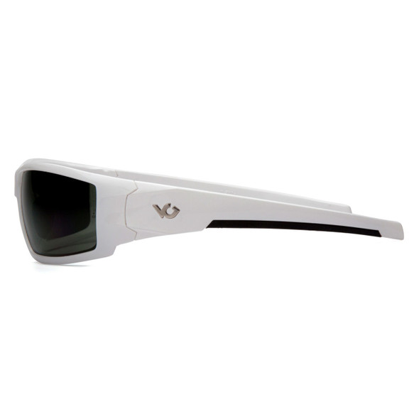 Venture Gear Pagosa Safety Glasses - Forest Gray Anti-Fog Lens - White Frame