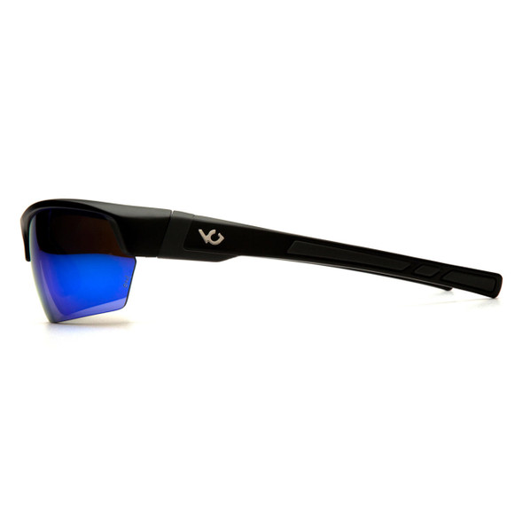 Venture Gear Tensaw Safety Glasses - Ice Blue Mirror Anti-Fog Lens - Black Frame