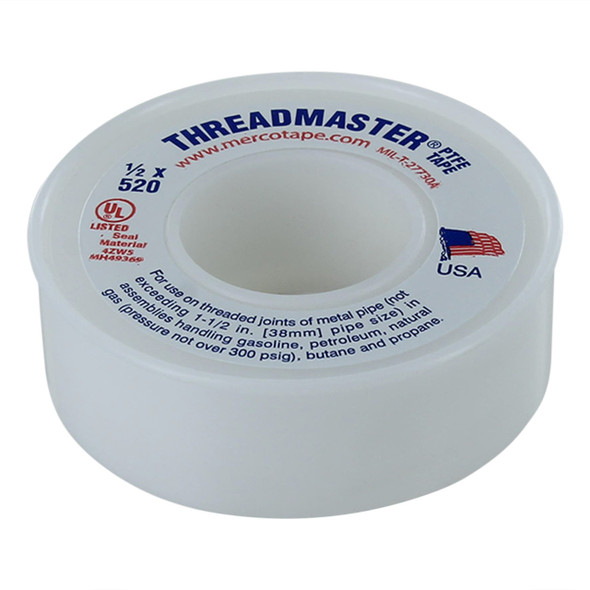 Rugged Blue M 55s Threadmaster Threadseal Tape 1/2in x 520in