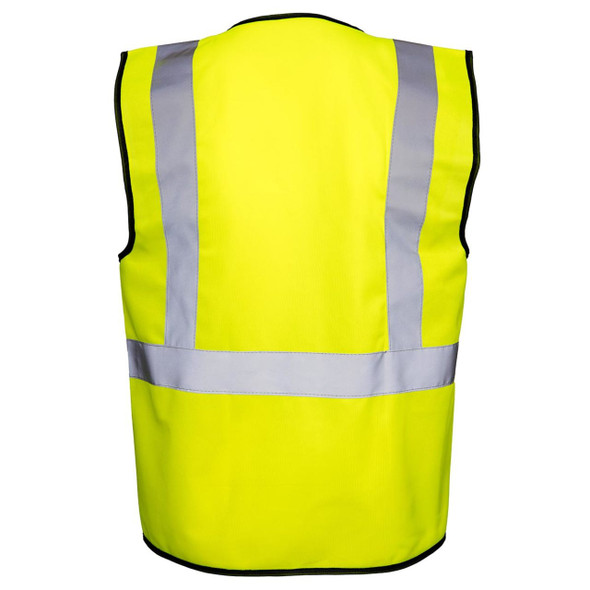 Rugged Blue Type R Class 2 High-Vis Economy Safety Vest - High Vis Yellow