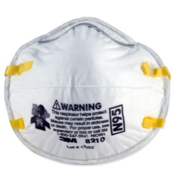 3M N95 Particulate Respirator USA Made - 8210 - Box of 20
