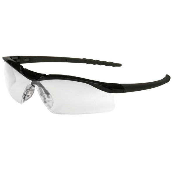 MCR DL1 Series Safety Glasses - Black Frame - UV-AF Anti-Fog Clear Lens