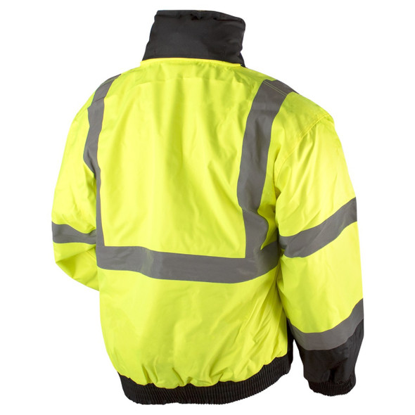 Rugged Blue Type R Class 3 High-Vis Bomber Jacket with Black Bottom - High Vis Yellow