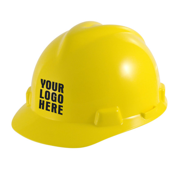 Custom MSA V-Gard Cap Style Hard Hat Fas-Trac III Ratchet Suspension