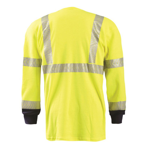 OccuNomix Type R Class 3 High-Vis Flame Resistant OCX Tape Long Sleeve T-Shirt - FR-TM2243