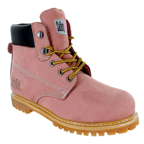 Safety Girl Women's Soft Toe Work Boots - Pink