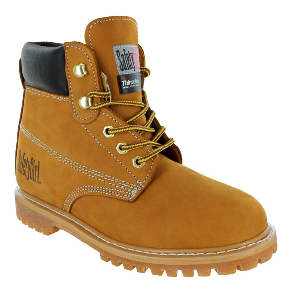 Safety Girl Women's Insulated Work Boots - Tan