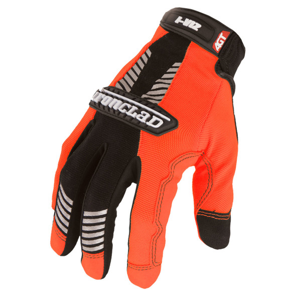 High Vis Orange Ironclad I-Viz High-Visibility Reflective Gloves - Single Pair