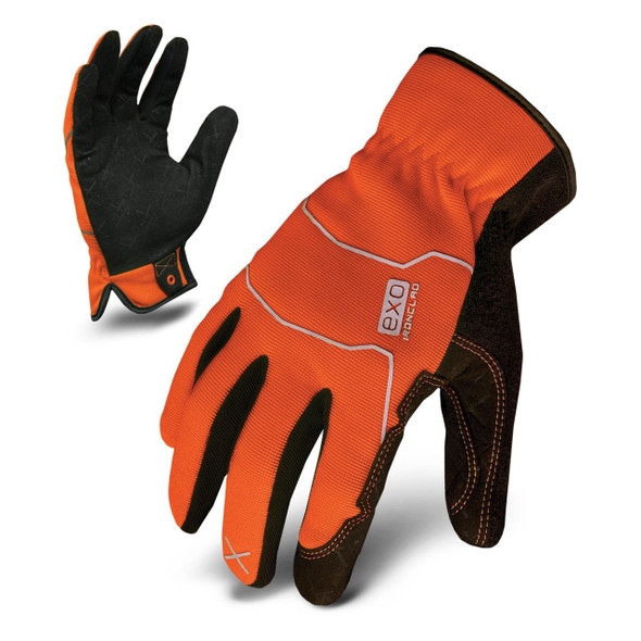 High Vis Orange Ironclad EXO High-Vis Utility Gloves Yellow or Orange - Single Pair